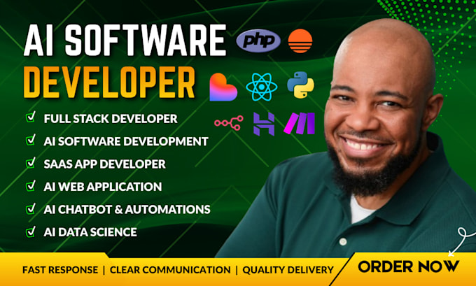 be your software developer ai website software chatbot custom web application