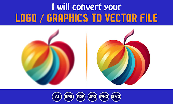 convert your ai generated logo or image into a clean, print ready vector file