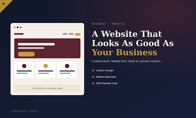 design and develop a professional business website for your company