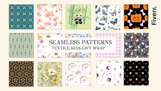create custom seamless surface patterns for comercial use