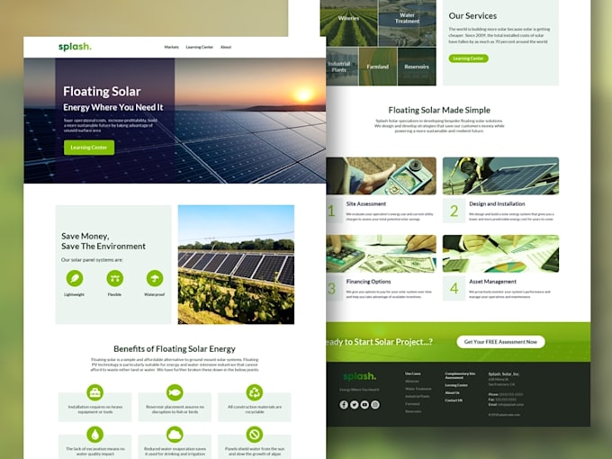build solar company website, solar panel  installation website, solar website