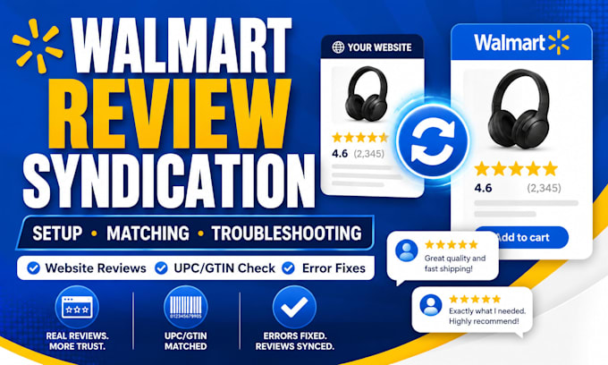 set up walmart review syndication