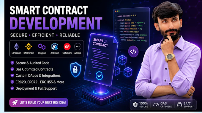 develop secure smart contract for eth and evm chains
