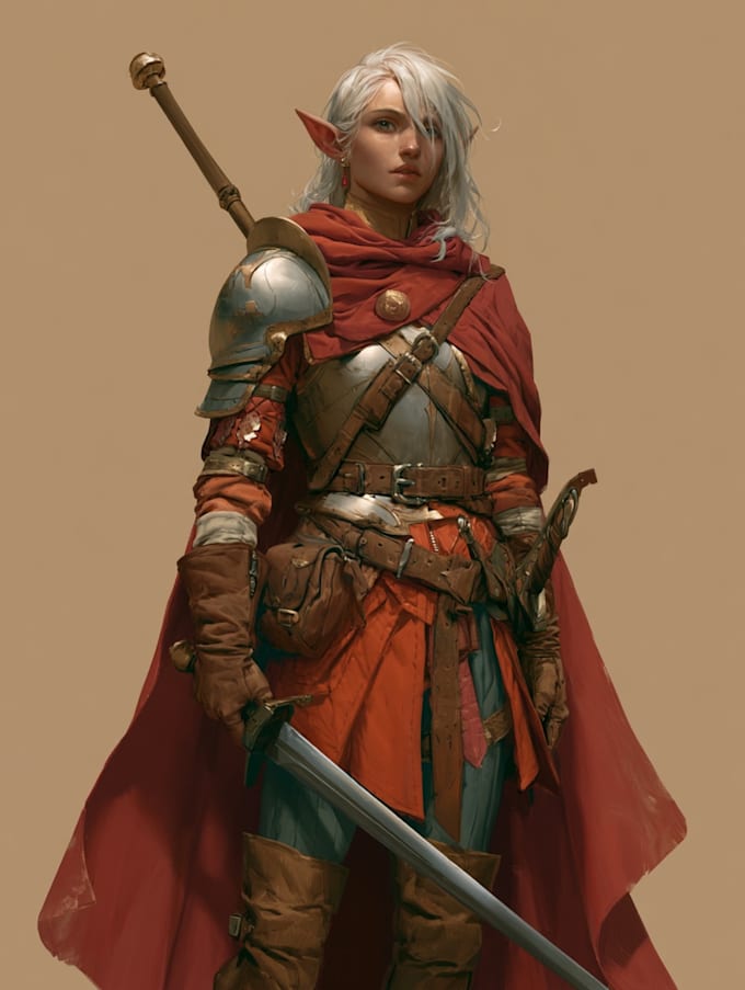 fantasy dnd character illustration