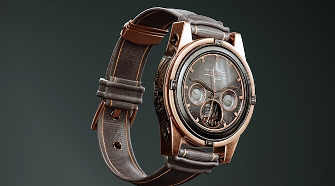 design watch with professional 3d watch animation