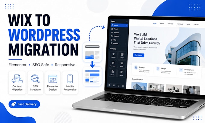 migrate wix website to wordpress elementor without losing SEO