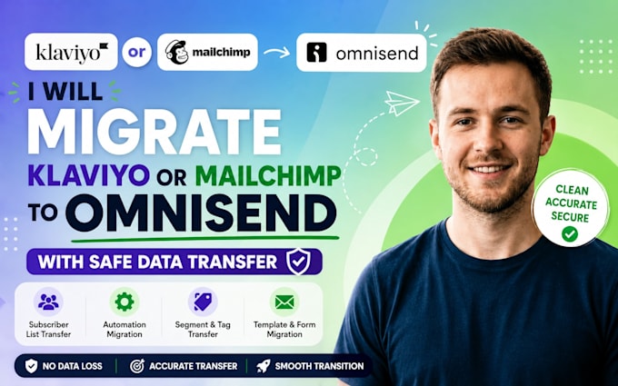 migrate klaviyo or mailchimp to omnisend with safe data transfer