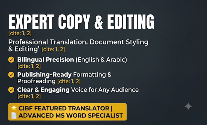 translate, copyedit, and format your document professionally