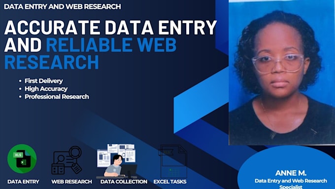do data entry and web searches