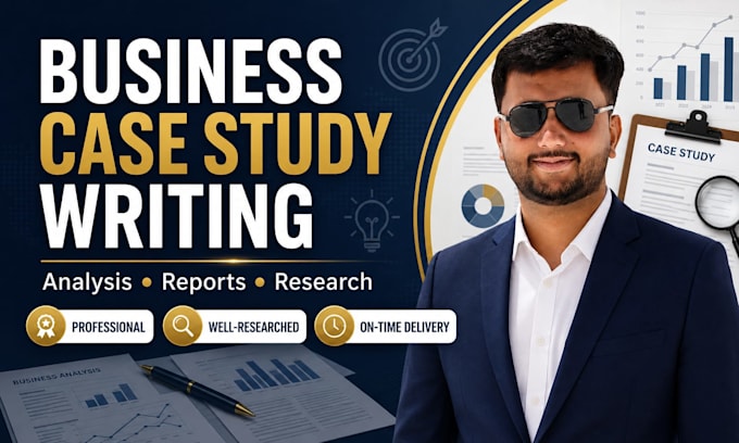 write a professional business case study analysis and report