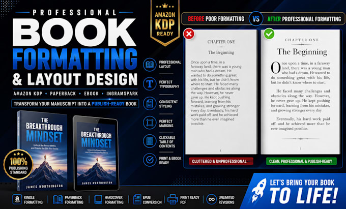 do children, kid book formatting for amazon KDP, paperback, ingramspark, ebook