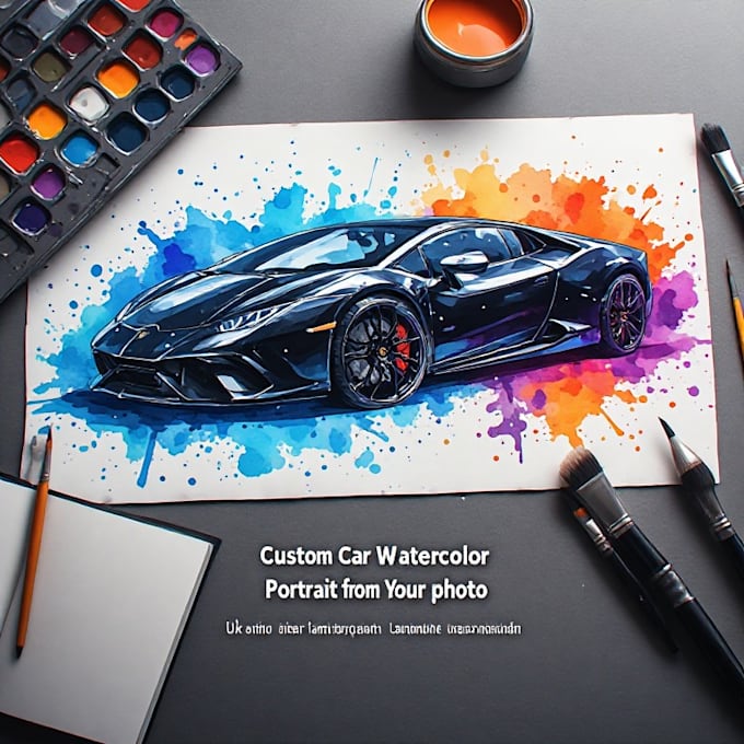 make amazing vector car portrait form your car