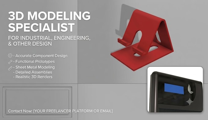 do 3d product design, 3d modeling and rendering