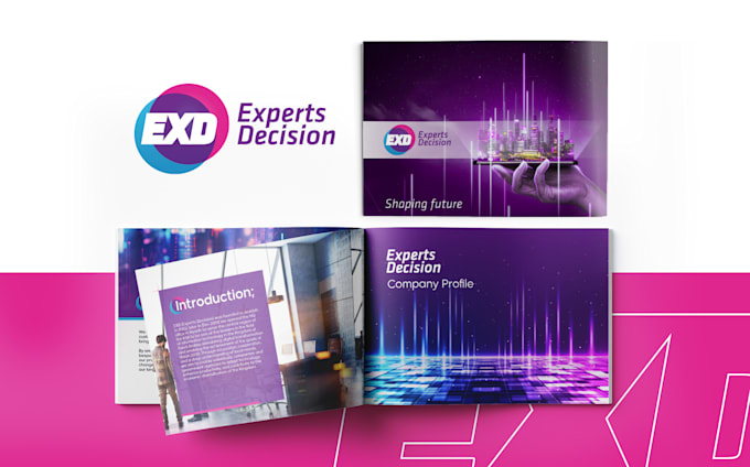 a professional company profile or brochure
