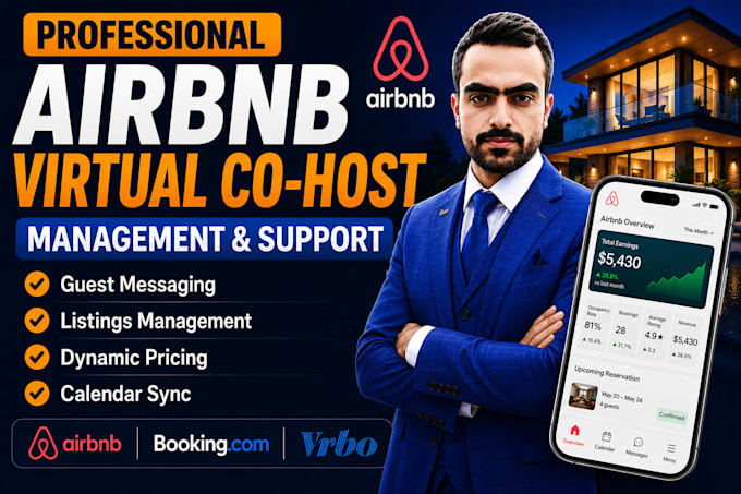 be your airbnb virtual cohost for complete property management