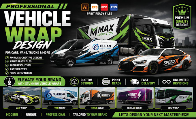 create professional vending machine wrap design