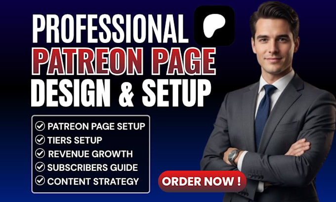 do professional patreon page setup and setup your patreon page