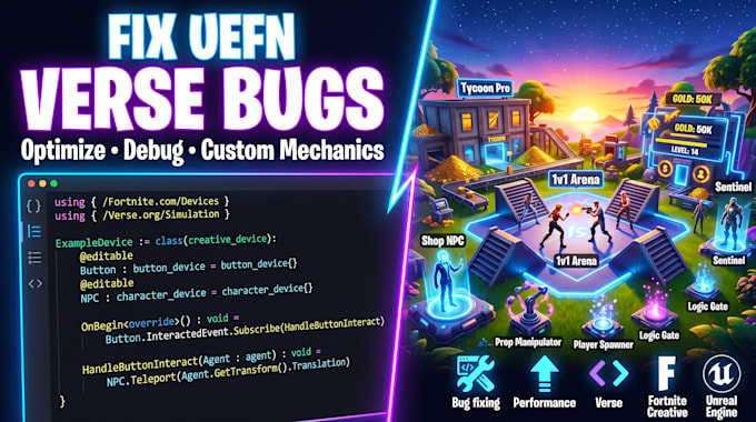 fix uefn verse code bugs optimize fortnite creative maps and custom mechanics
