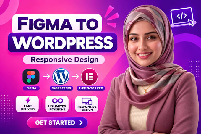 convert figma design to wordpress website using elementor