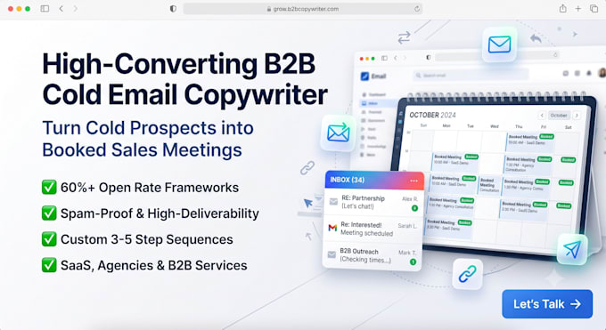 do b2b cold email copy writer