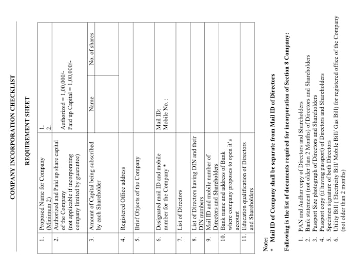 provide service of incorporation with drafting and consulting and for inc20a