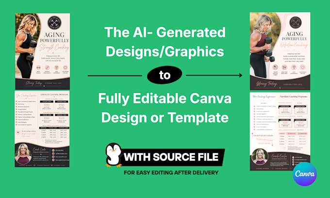 convert ai design to an editable canva design or vector