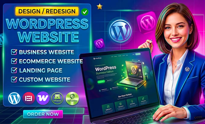 design or redesign luxury website, business wordpress website design