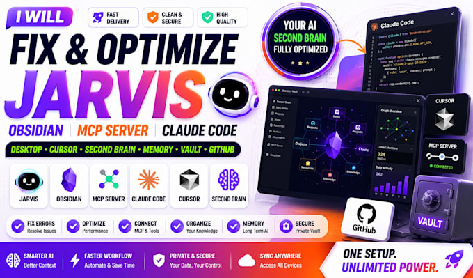 fix jarvis obsidian mcp server claude code desktop buzz ai second brain memory