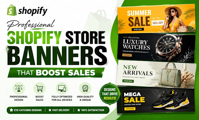design professional shopify store banners that boost sales