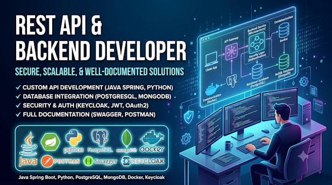 develop secure rest API backend with java spring boot