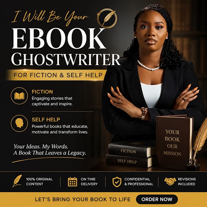 be your ebook ghostwriter for fiction and self help