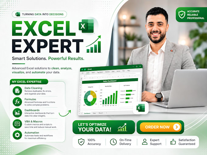 do excel tasks with advanced formulas, formatting and macros