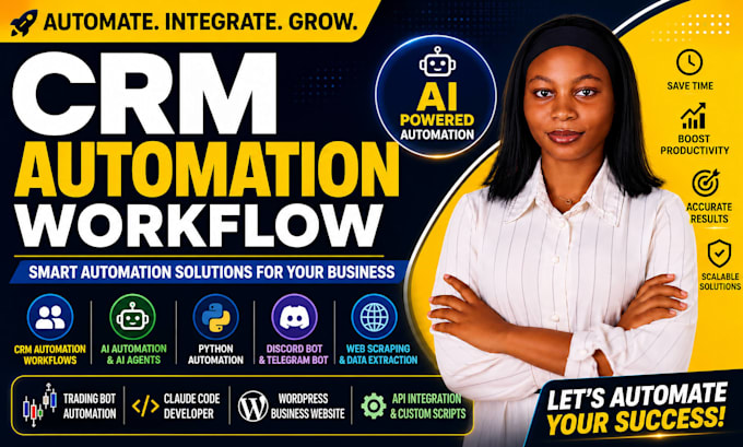 build CRM automation workflows with ai agents and python automation