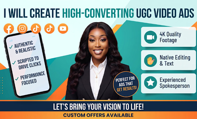 create ai ugc video ads for tiktok, instagram and reels