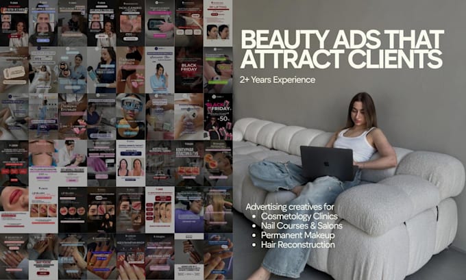 design high converting beauty advertising creatives