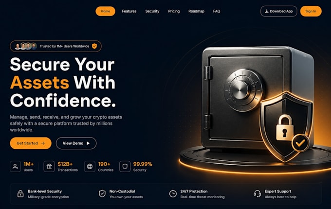 develop a secure crypto exchange website, bitcoin trading, defi and web3 website
