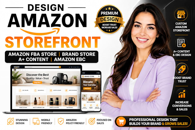 design amazon storefront amazon fba store brand store a plus content amazon ebc