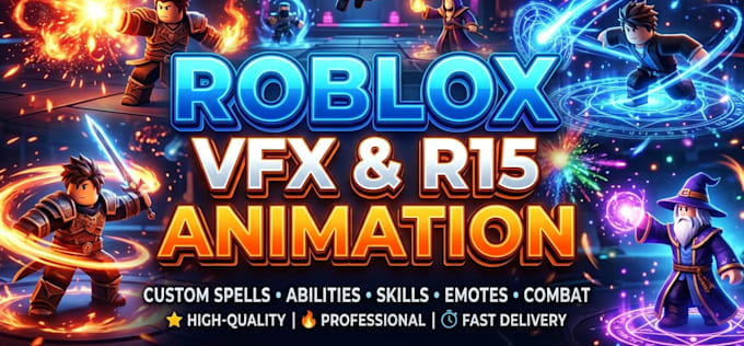 make custom roblox r15 animations and vfx effects