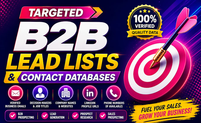 build targeted b2b lead list and contact databases for prospecting