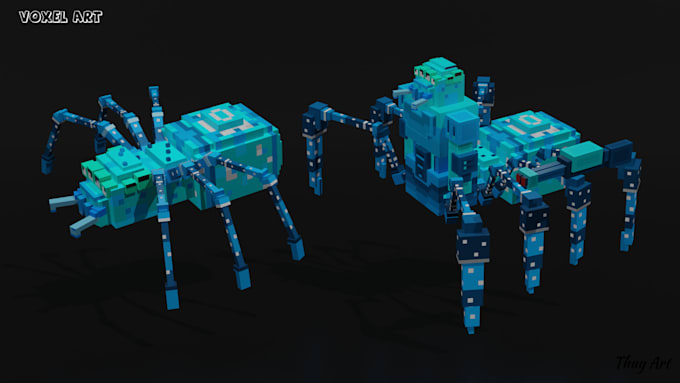 create custom voxel creatures for games