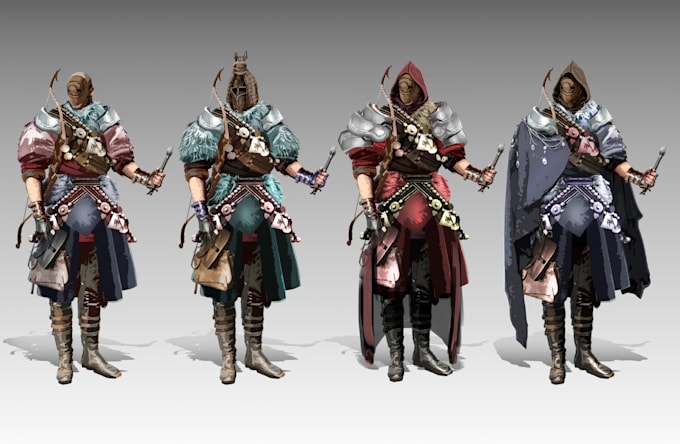 create stylized character concept art