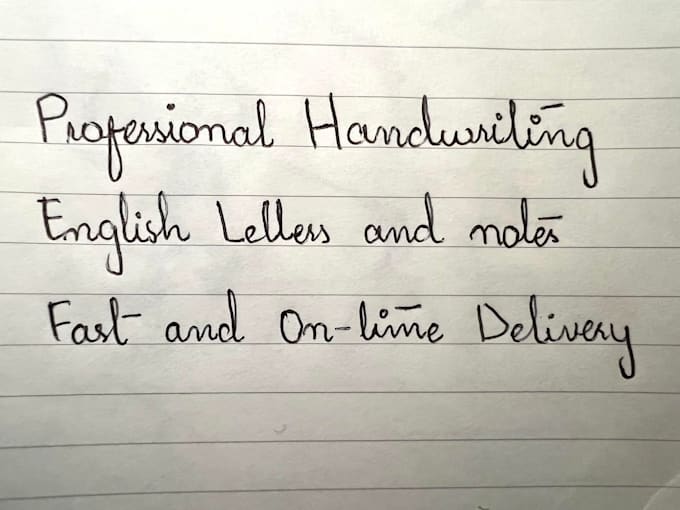 write elegant handwritten letters, cards, and study notes