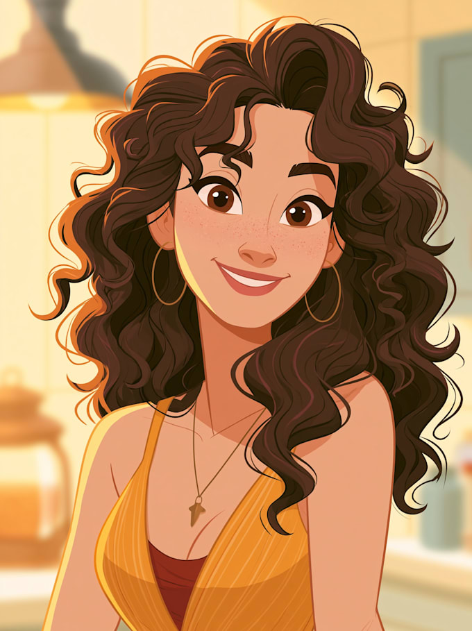 make disney cartoon portrait