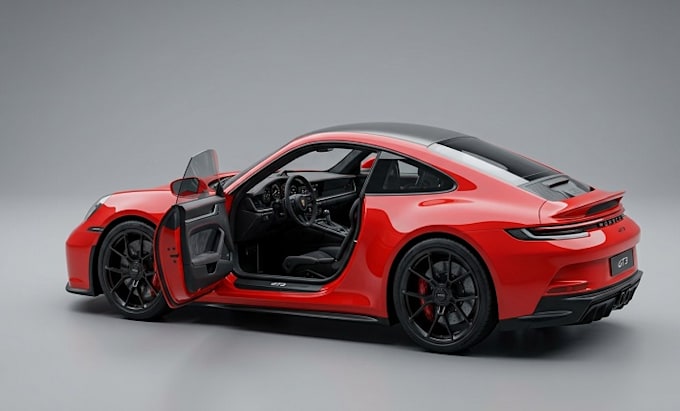 create a realistic 3d interior and exterior car models
