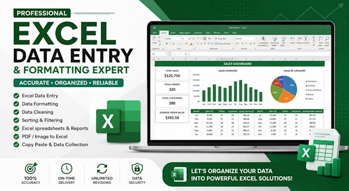 do expert excel data entry, formatting, and spreadsheet work