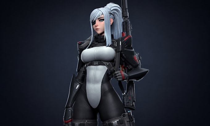 design custom 3d character, game character, vrchat avatar, roblox