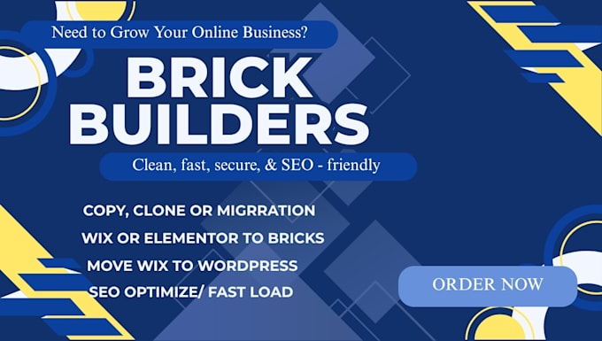 design a professional website for brick builders