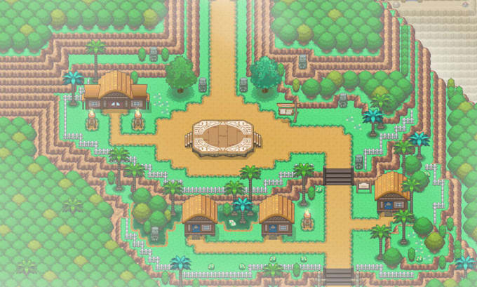 create rpg maps, pokemon maps, tilemaps and pixel art tilesets for pixel games