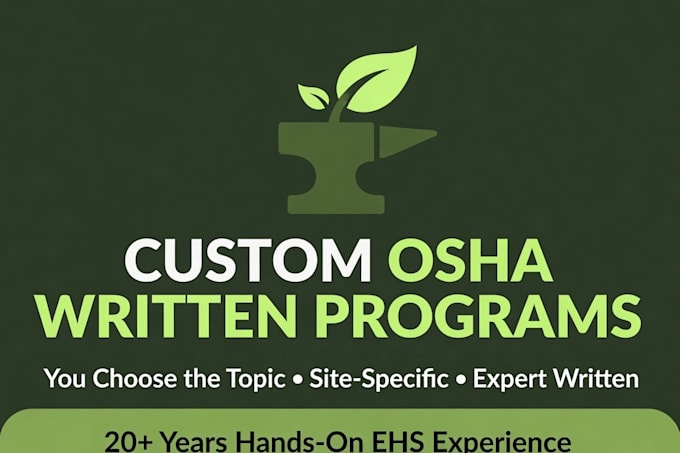 write a customized osha written safety program of your choice