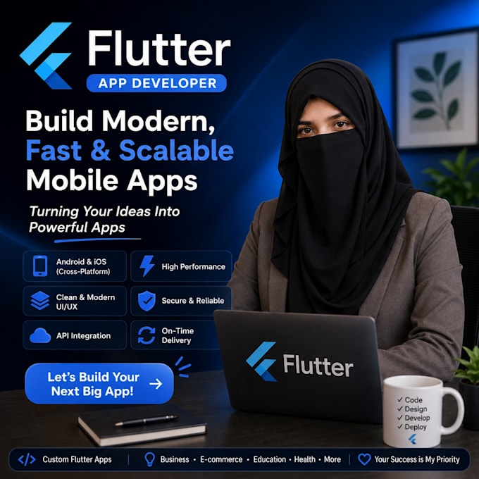 develop a flutter mobile app with firebase